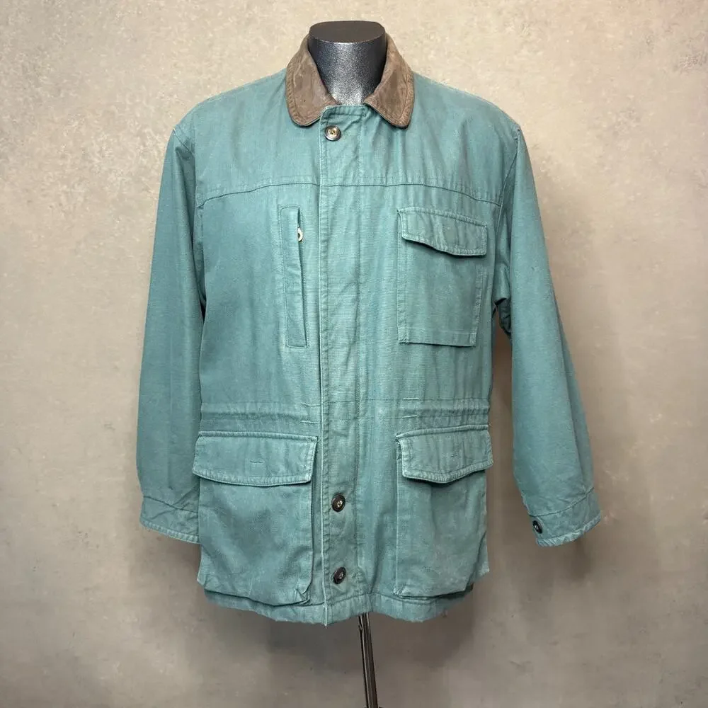 Vintage 80s 90s Towne by London Fog Canvas Barn Coat, Size M Chore Jacket